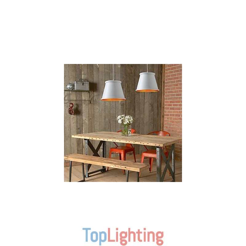Classic Rustic Lodge Vintage Mini Style Painting Metal Pendant Light