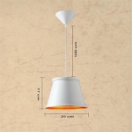 Classic Rustic Lodge Vintage Mini Style Painting Metal Pendant Light