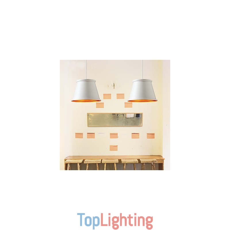 Classic Rustic Lodge Vintage Mini Style Painting Metal Pendant Light