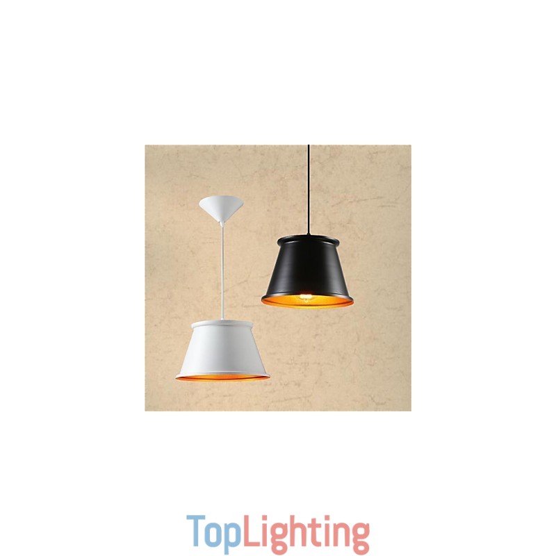 Classic Rustic Lodge Vintage Mini Style Painting Metal Pendant Light