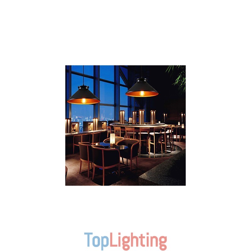 Traditional Vintage Retro Mini Style Painting Metal Pendant Light