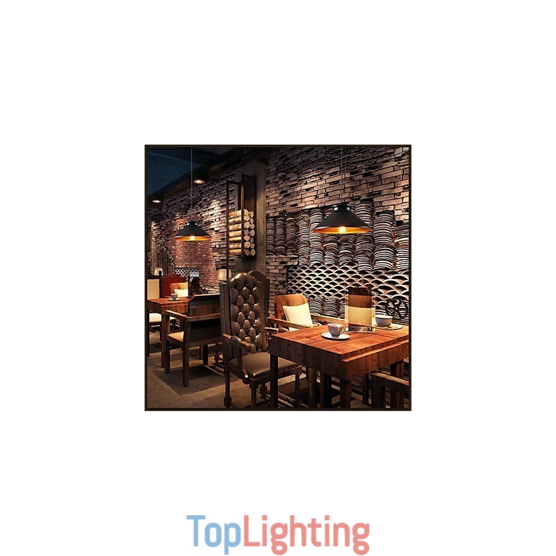 Traditional Vintage Retro Mini Style Painting Metal Pendant Light