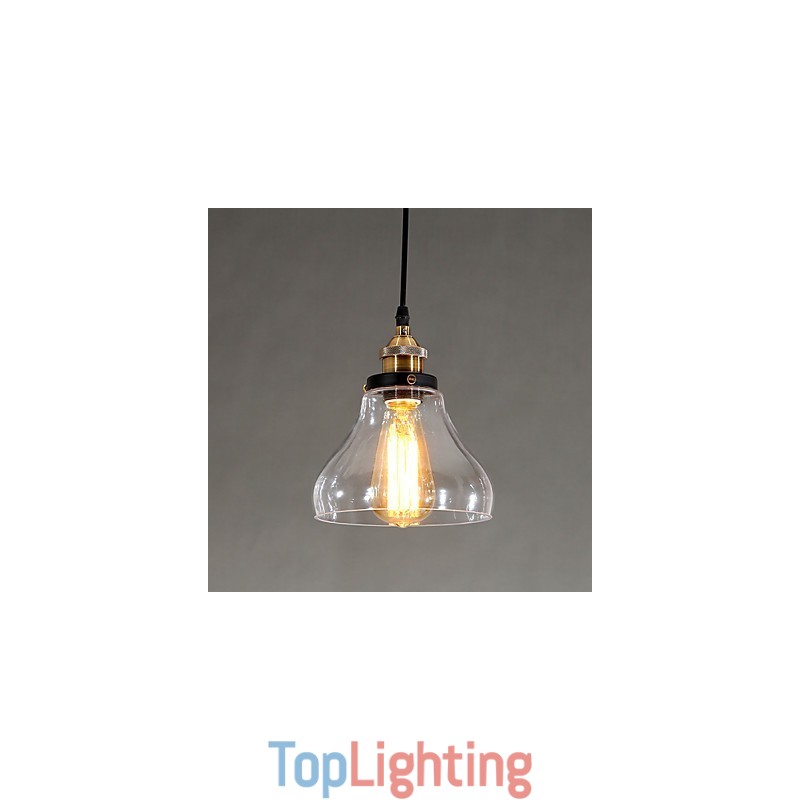 Traditional Classic Vintage Retro Country Globe Pendant Light