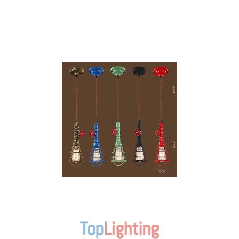 E26 Vintage Pendant Light Waterpipe Design Lights