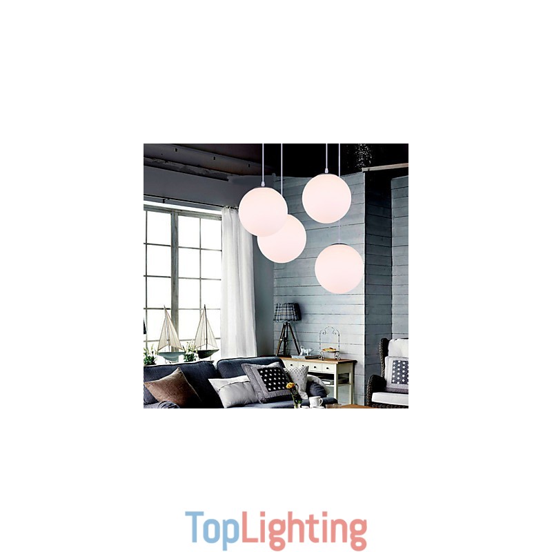 1 Lights Contemporary Glass Pendant Light