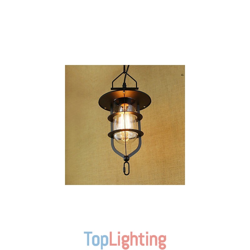 American Retro Rustic Pastoral Lighting Light Industrial Pendant Lamp