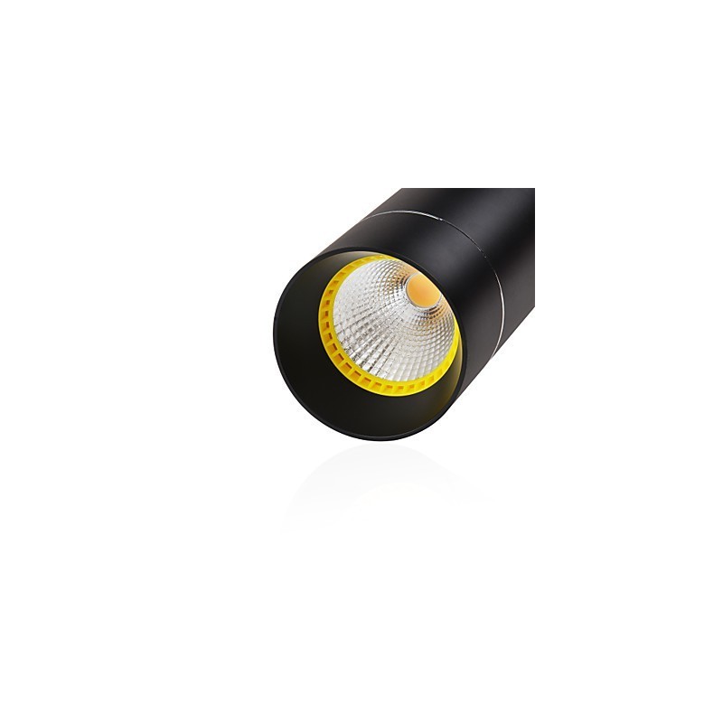 1 Light Mini Pendant light Black Anodized with Aluminium