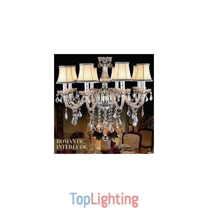 Large Crystal Chandelier 8 Arms Luxury Crystal Light Fashion Chandelier Crystal Light