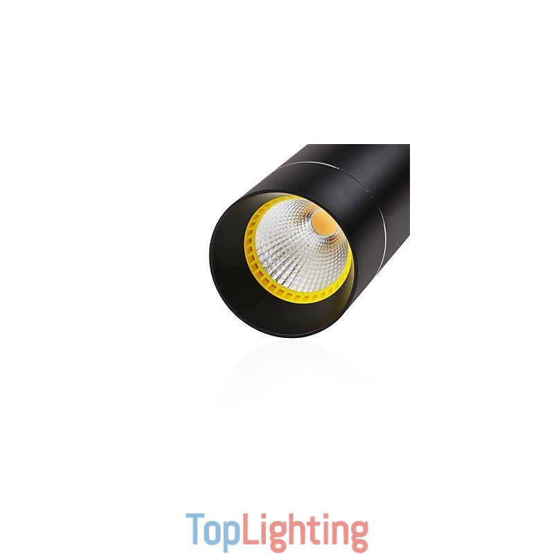 1 Light Mini Pendant light Black Anodized with Aluminium