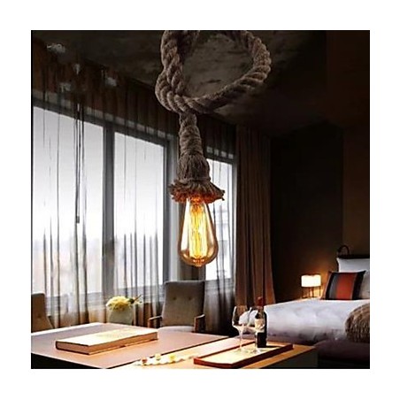 Creative Hemp Rope Chandelier Creative Hemp Rope Chandelier