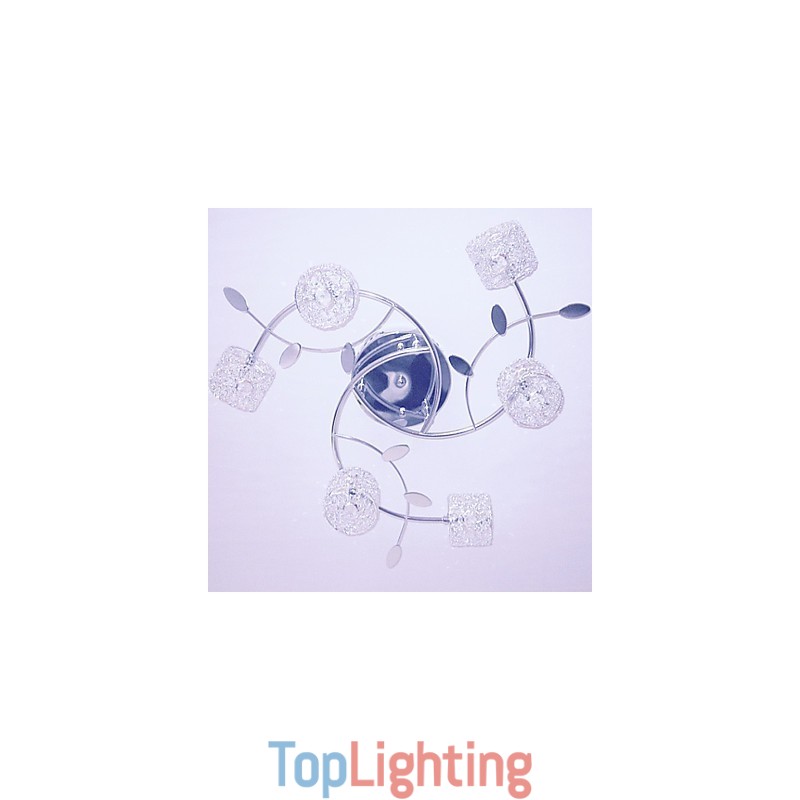 Modern Contemporary Crystal Electroplated Flush Mount