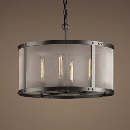 4 light Pendent Light with Transparent Shade