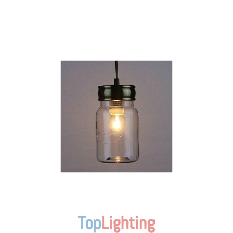 Country Electroplated Glass Pendant Light Garage