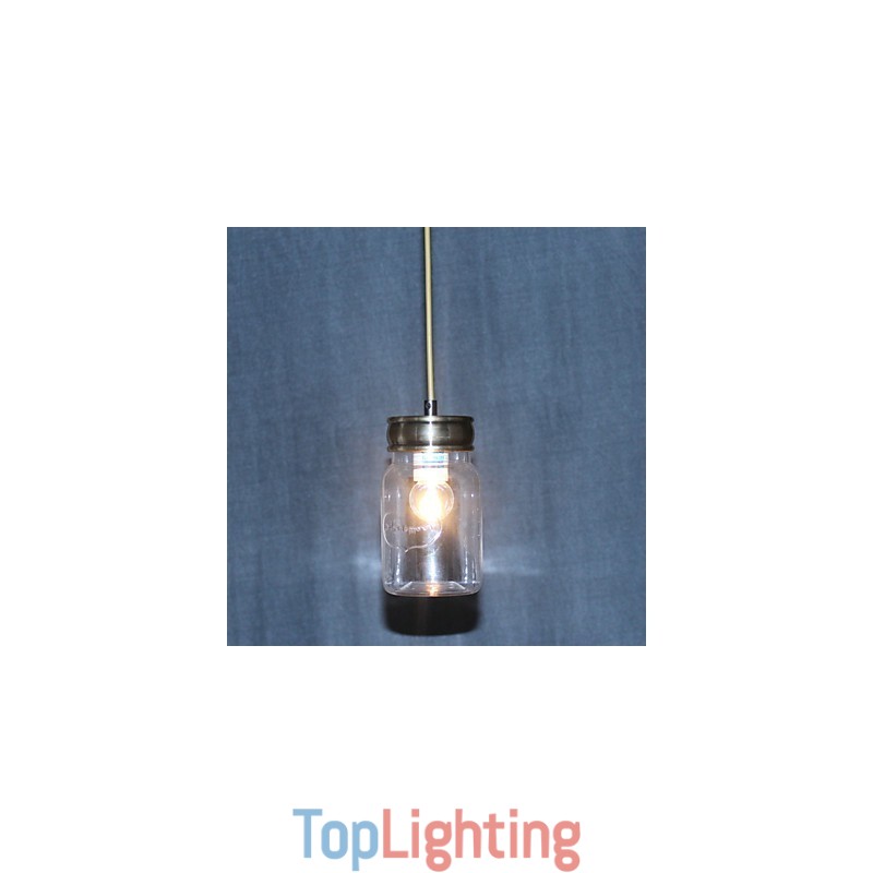Country Electroplated Glass Pendant Light Garage