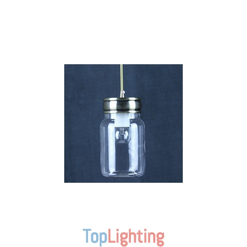 Country Electroplated Glass Pendant Light Garage