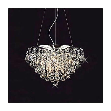 Crystal Drop Pendant Light with 8 Lights in Round Shape Crystal Drop Pendant Light with 8 Lights in Round Shape