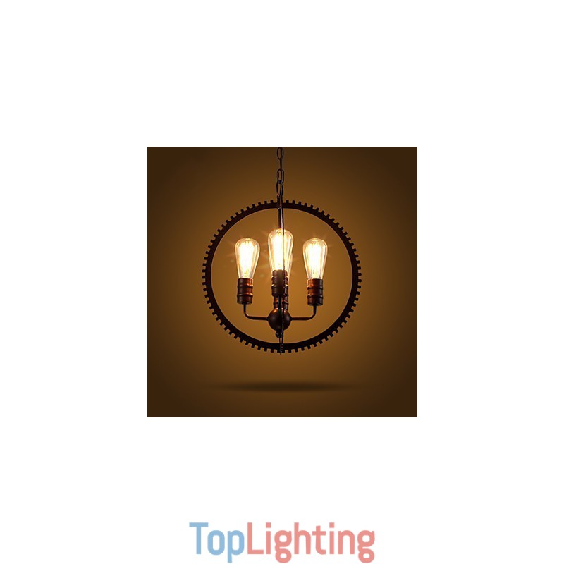 Creative Retro Pendant Lamps American country wrought iron Chandelier