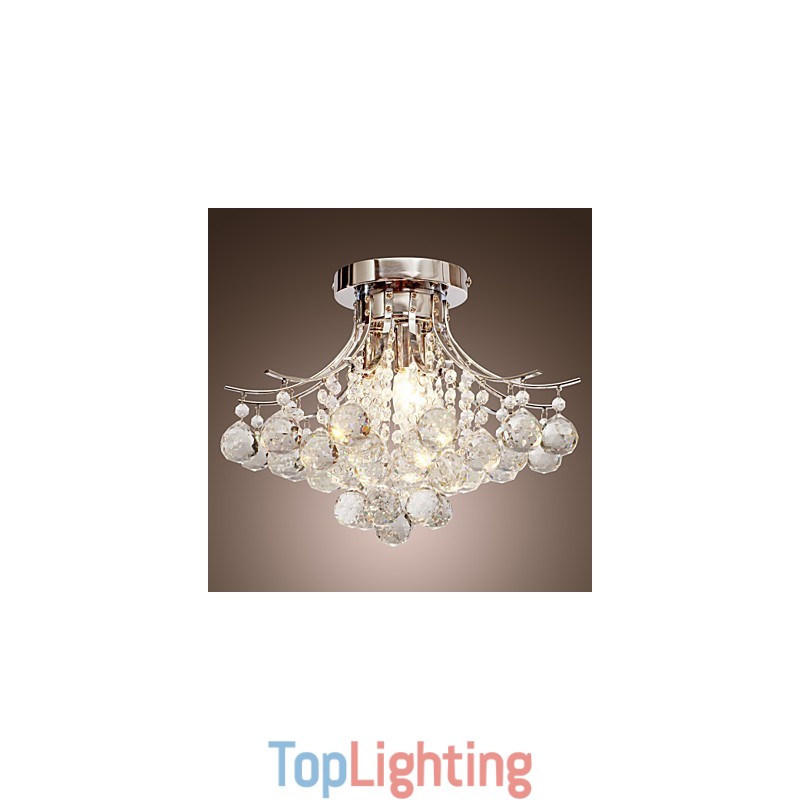 Chandelier Modern Crystal 3 Lights