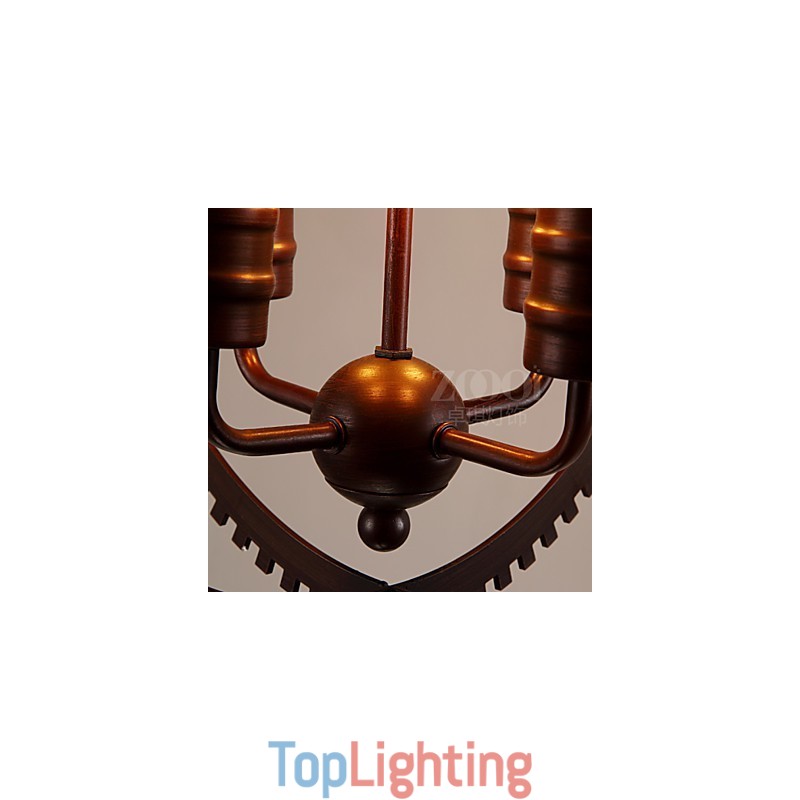 Creative Retro Pendant Lamps American country wrought iron Chandelier