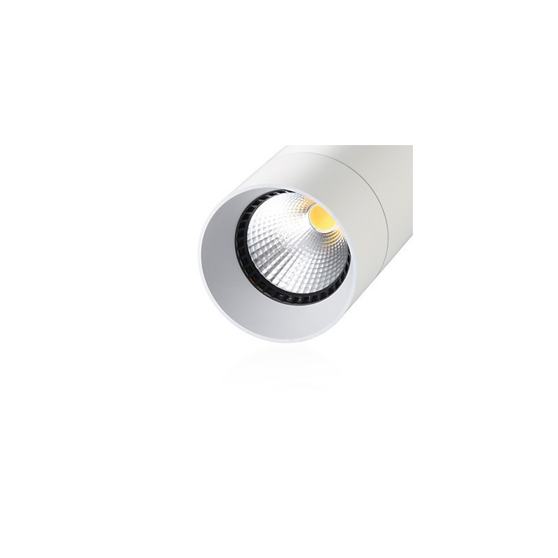 GE 05032 8W 136mm 1 Light Mini Pendant light Powdered White with Aluminium