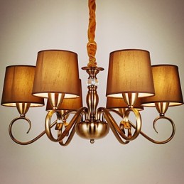 Rustic Lodge Vintage Mini Style Electroplated Metal Chandelier
