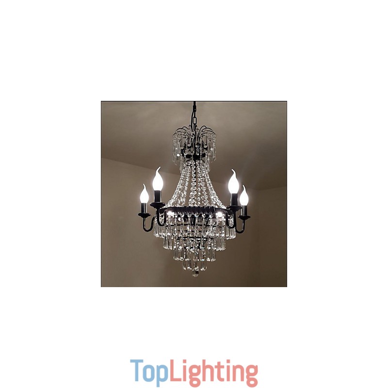 American Country Retro Candle Crystal Lamp