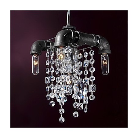 North American Style Characteristic 5 Light Pendant In Pipe Design North American Style Characteristic 5 Light Pendant In Pipe Design