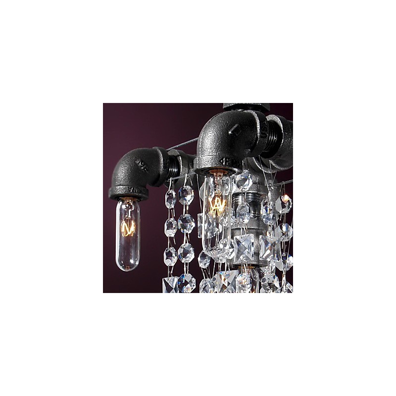 North American Style Characteristic 5 Light Pendant In Pipe Design