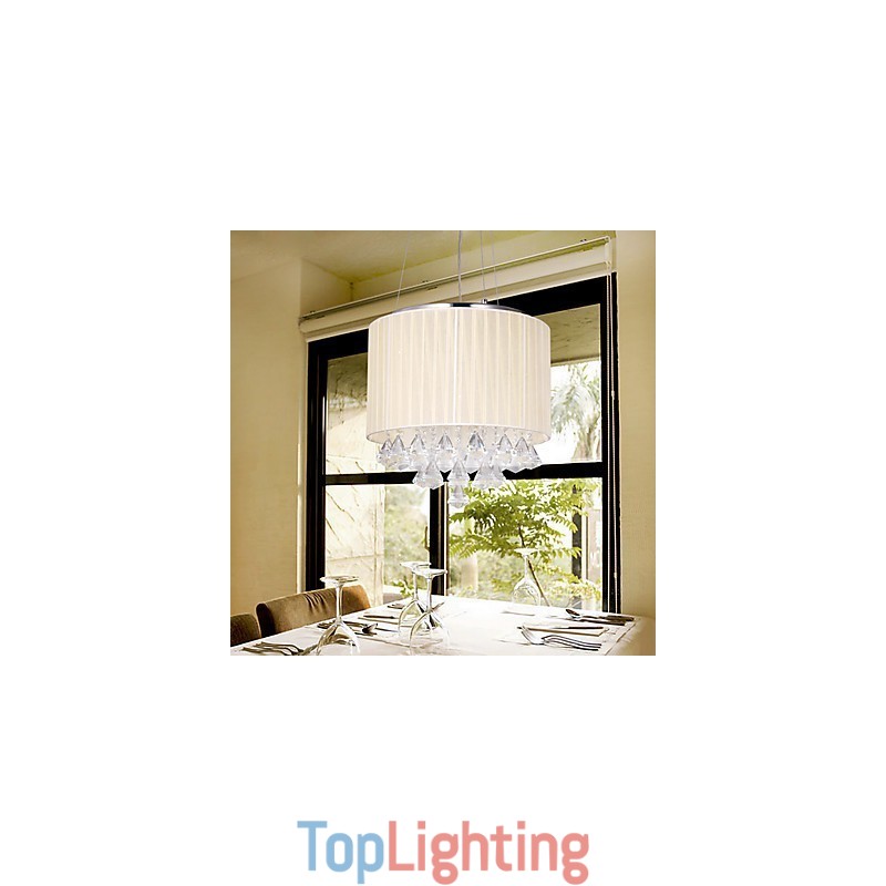 Elegant Crystal Pendant Light with 4 Lights