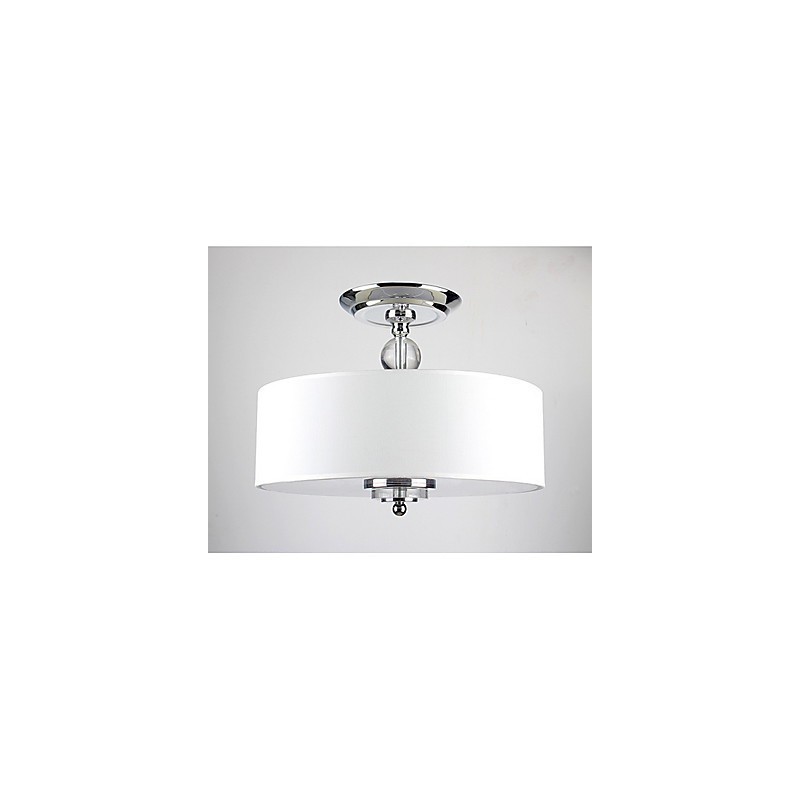 Elegant Crytal Flush Mount with 6 Lights in Cylinder Shade