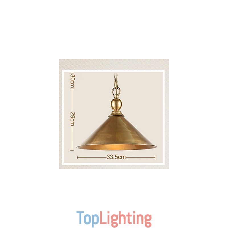 Pure Brass Pendant Light Mini Style Traditional Classic Metal