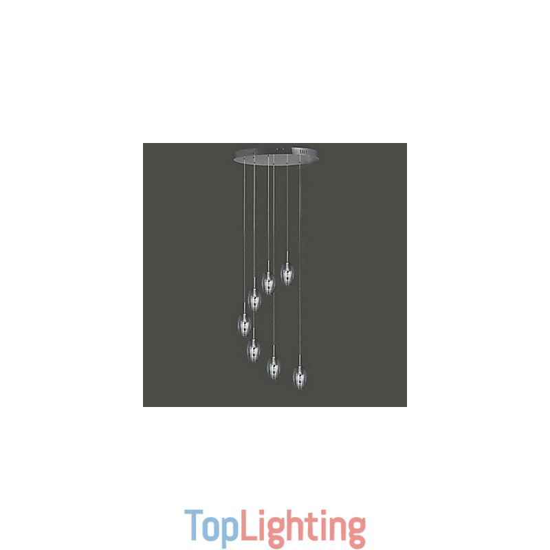 Modern Contemporary Traditional Classic Drum Chrome Metal Pendant Light