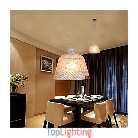 The Chandelier With Decorative Art Glass Carving Pendant The Chandelier With Decorative Art Glass Carving Pendant