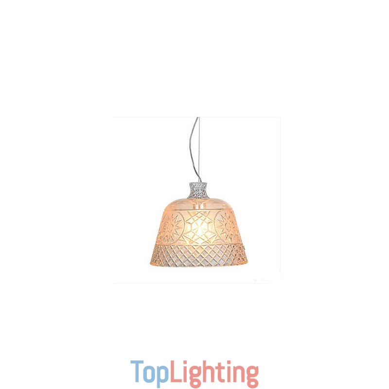 The Chandelier With Decorative Art Glass Carving Pendant