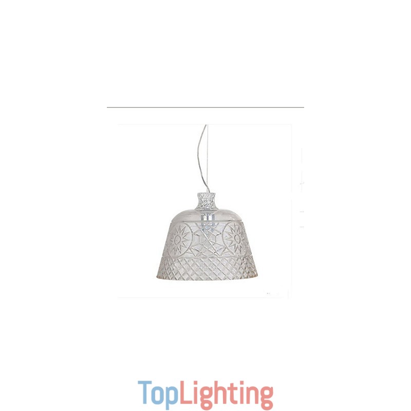 The Chandelier With Decorative Art Glass Carving Pendant