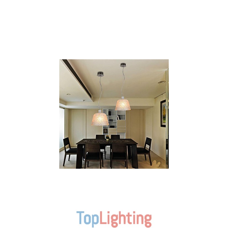 The Chandelier With Decorative Art Glass Carving Pendant