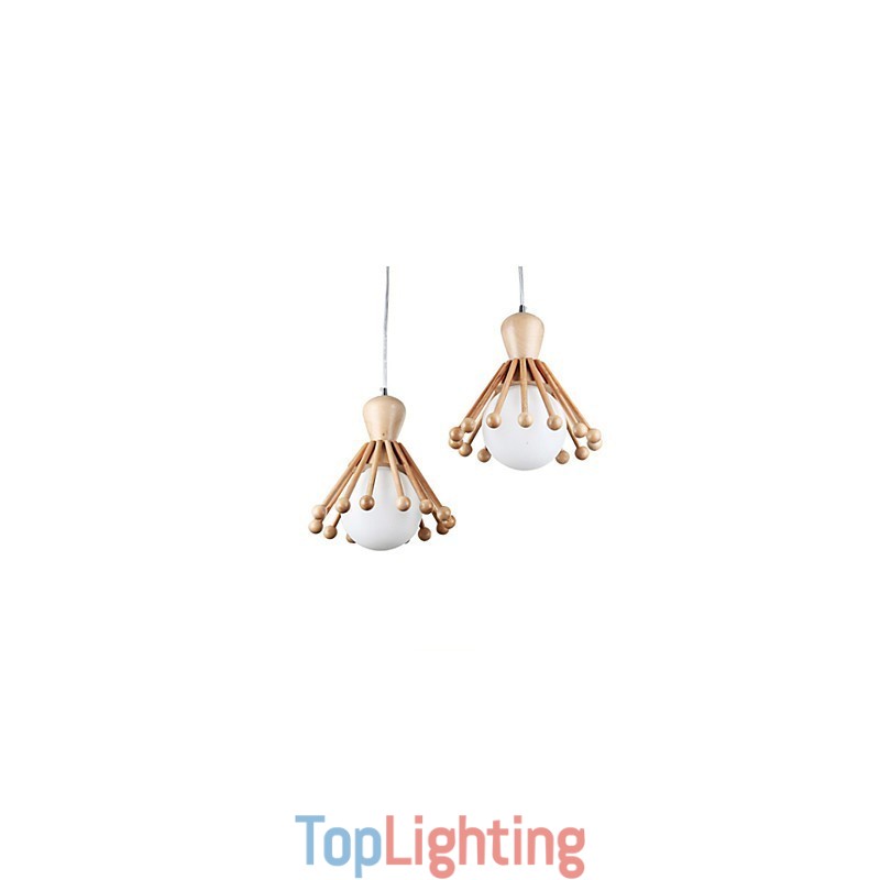 Garden Wooden Chandelier Simple Nordic Wood Chandelier 2