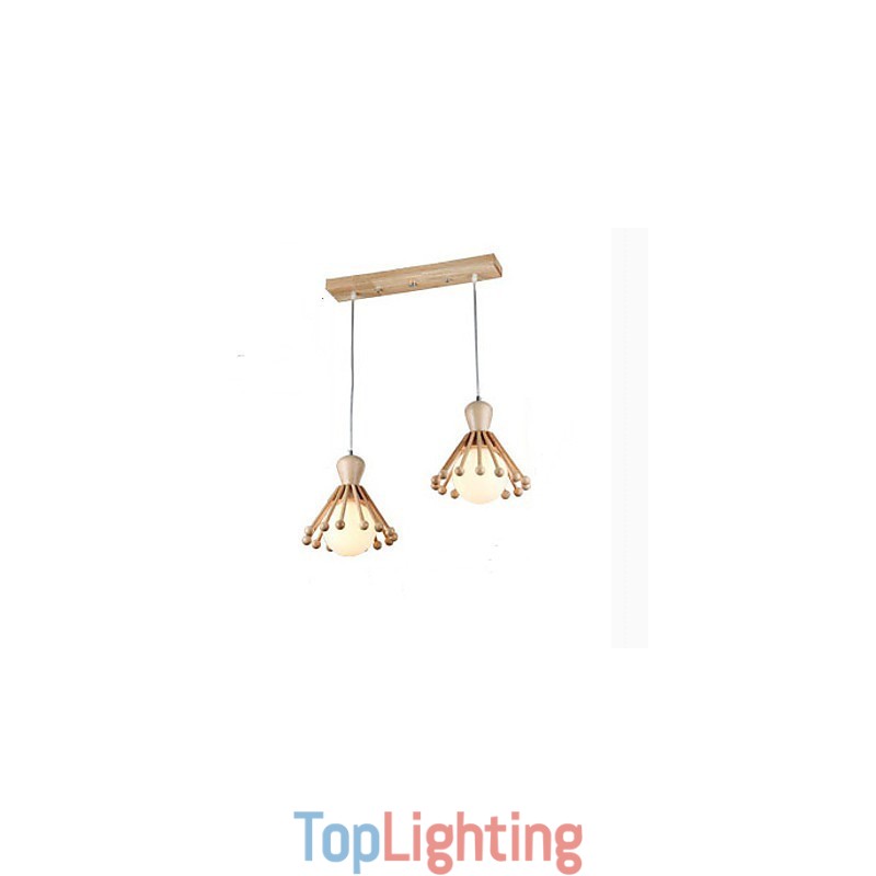 Garden Wooden Chandelier Simple Nordic Wood Chandelier 2