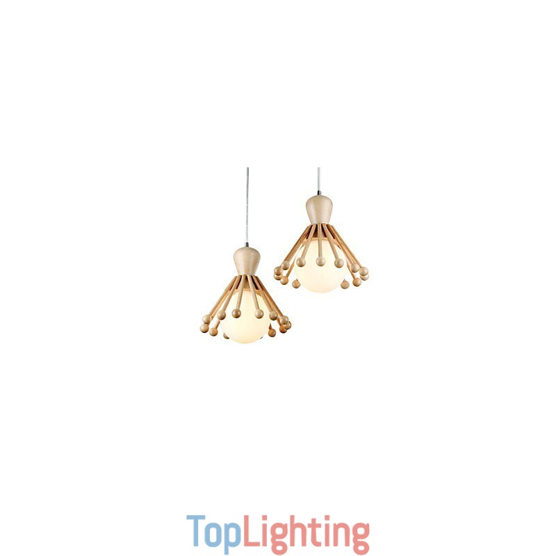 Garden Wooden Chandelier Simple Nordic Wood Chandelier 2