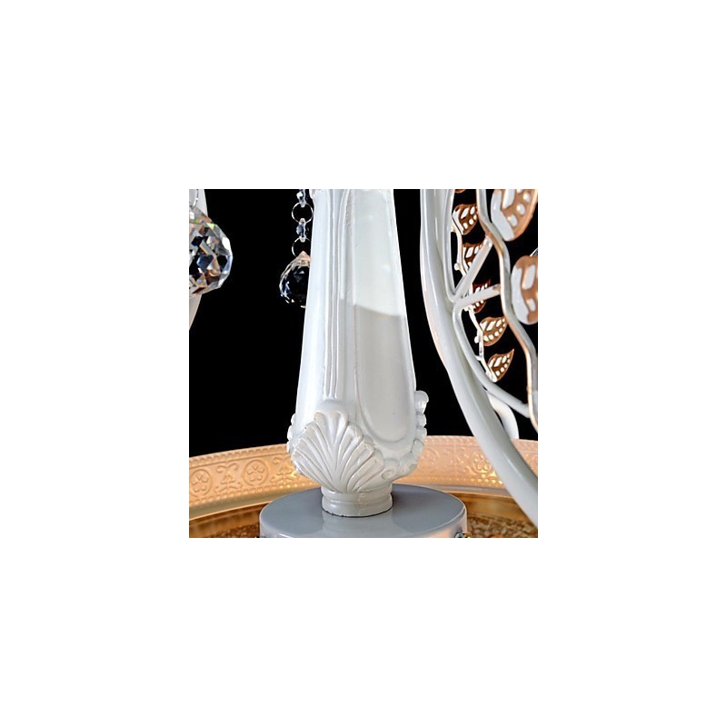 White Pendant Two Lights Pattern Glass Shade Hand Gilt European Retro Classic