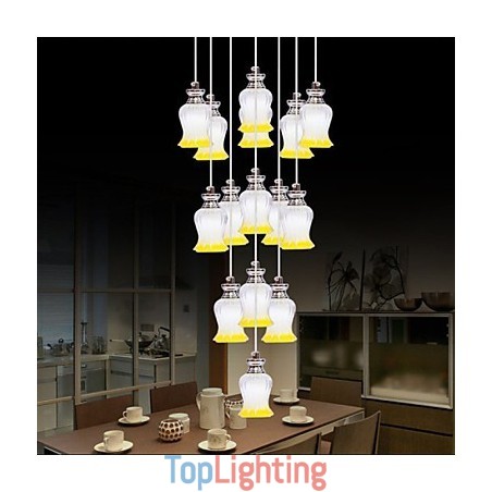 Restaurant 15 Head Of Modern Simple Crystal Pendant Pendant Restaurant 15 Head Of Modern Simple Crystal Pendant Pendant