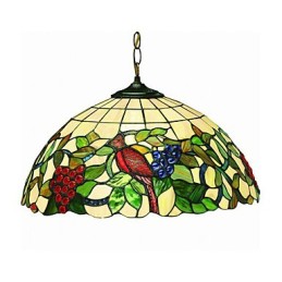 Grapes and Birds 2 light Pendant Light