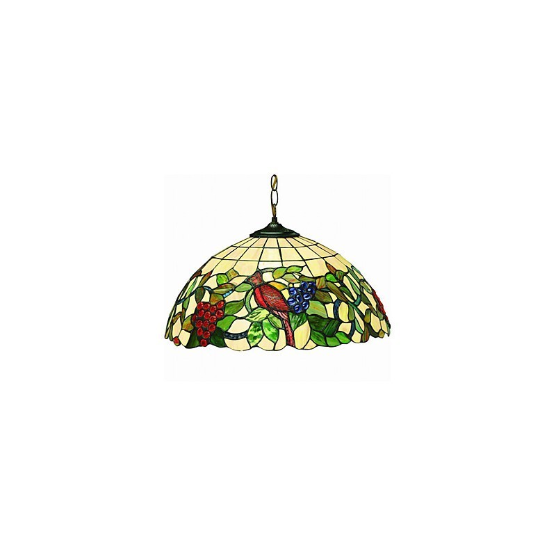 Grapes and Birds 2 light Pendant Light