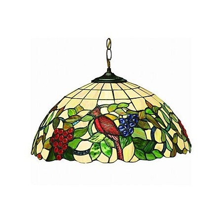 Grapes and Birds 2 light Pendant Light