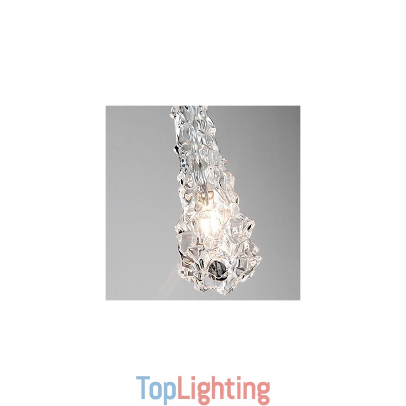 Tradition Classic Transparent glass 3 Light Chandelier