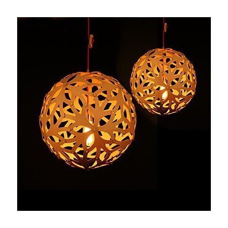 Chandelier Mini Style Lantern Wood Bamboo Chandelier Mini Style Lantern Wood Bamboo