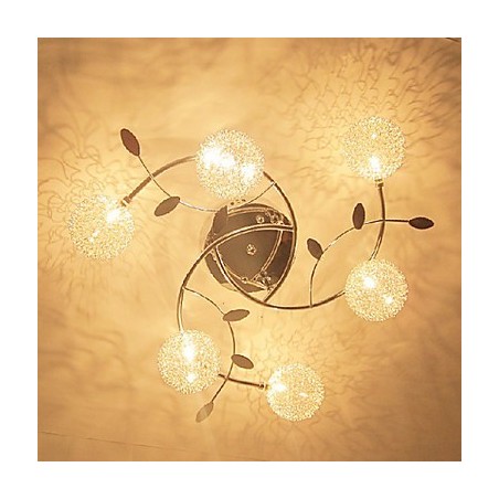Modern Contemporary Crystal Electroplated Flush Mount Modern Contemporary Crystal Electroplated Flush Mount