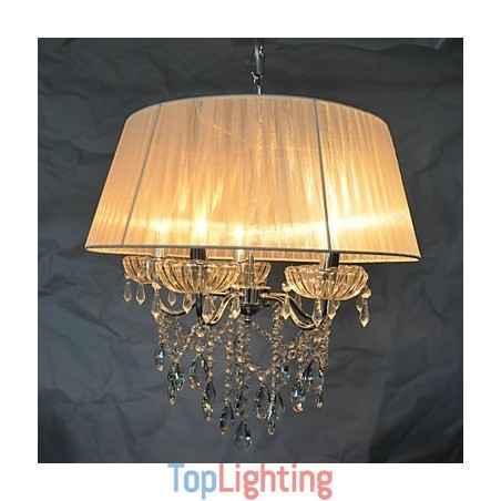 Dainty Chic 5 Lights Pendant Pattern With Blossom Dainty Chic 5 Lights Pendant Pattern With Blossom