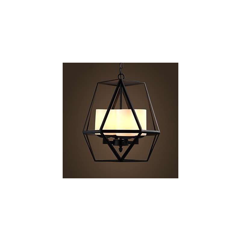 Top level Americange Vintage black Iron Lamp Modern Chandelier Chandelier 4 lights
