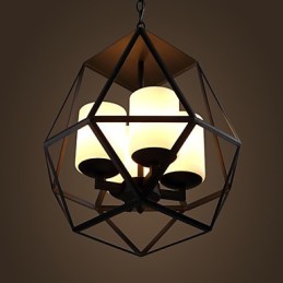 Top level Americange Vintage black Iron Lamp Modern Chandelier Chandelier 4 lights